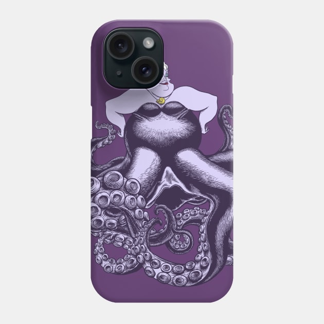 Poor Unfortunate Sea Witch Phone Case by ArtistJerryBennett