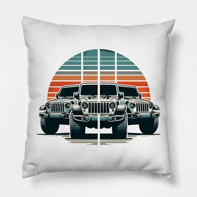 Jeep Gladiator Pillow by Vehicles-Art