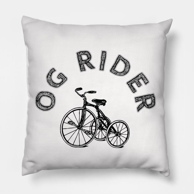 Bike Original Rider Black And White Circle Design Pillow by Edongski303 Teepublic Merch