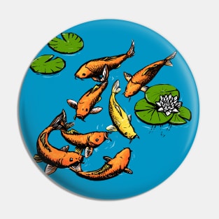 Golden Koi Pin