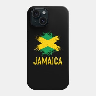 Jamaica Watercolors Sport Jamaican Flag Phone Case