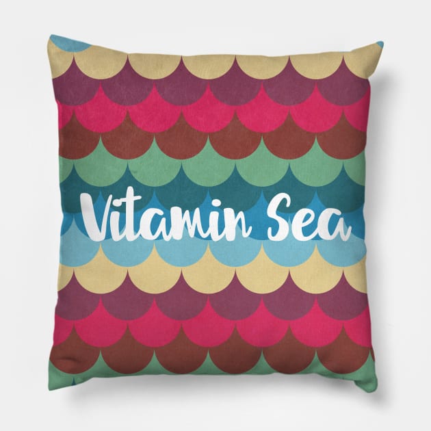 Vitamin Sea Pattern Pillow by Tobe_Fonseca