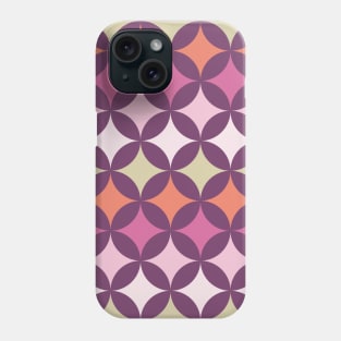 Geometric Pattern: Circle Nested: Orchid Phone Case