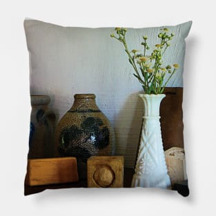 Vase With Wild Flowers Pillow