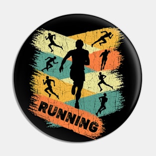 Retro Running Player Pin