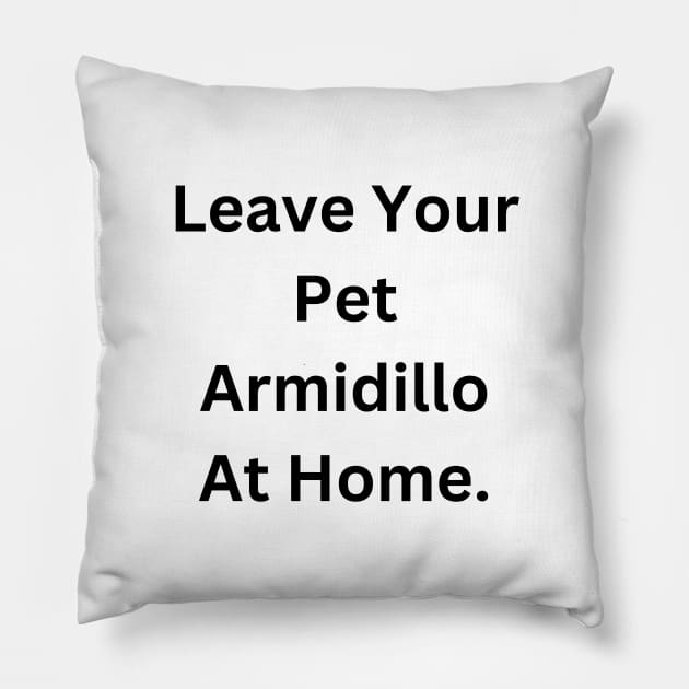 Armadillo Pillow by RandomSentenceGenerator