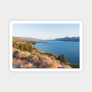 Summer Evening View of Okanagan Lake and Naramata Magnet