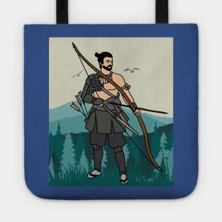 Archery With A Bow And Arrow Tote