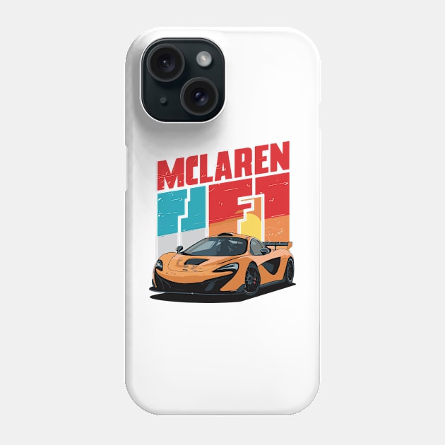 Mclaren P1 Vintage Car Phone Case by Cruise Dresses