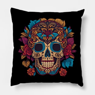 Sugar Skull Art: A Stunning Celebration of Life and Death Pillow