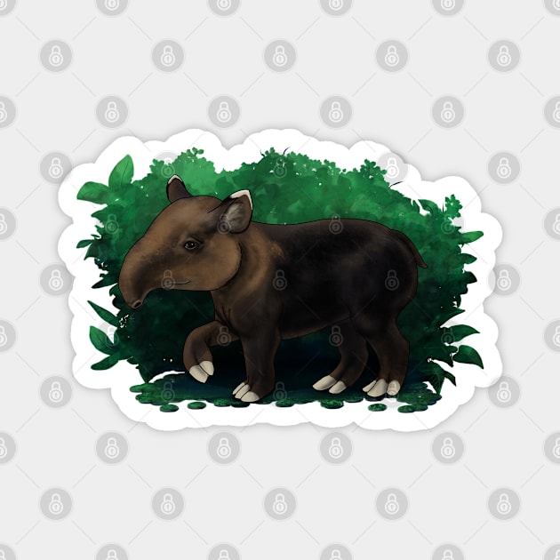 Little mountain tapir Magnet by ElementalEmbers