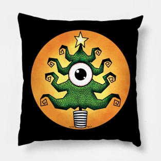 'Big Eye' Christmas Tree Monster Pillow