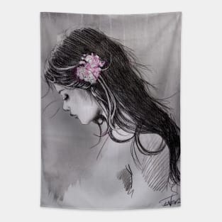 Pink carnation Tapestry