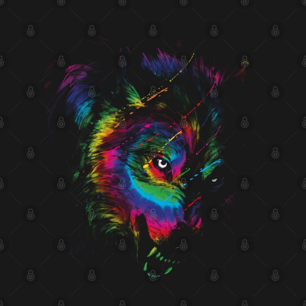 Wolves tie dye by clingcling