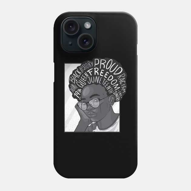 Juneteenth June 19th Black Freedom Phone Case by Kali Space