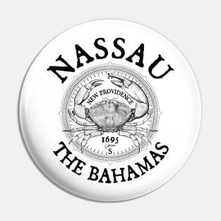 Nassau, Bahamas, Stone Crab on Windrose Pin