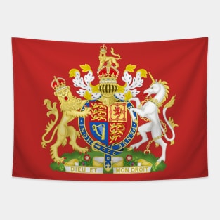 Royal Coat of Arms of the United Kingdom (Tudor crown) Tapestry