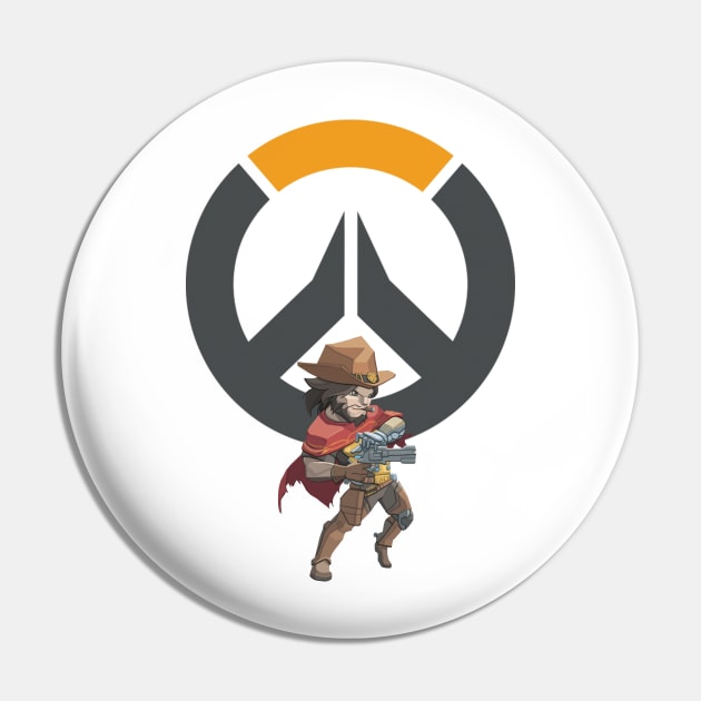 Overwatch: McCree Pin by donisalmostagenius