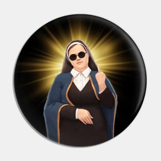 Sister Michael middle finger Pin