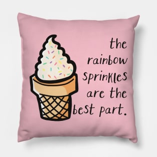 Rainbow Sprinkles Pillow