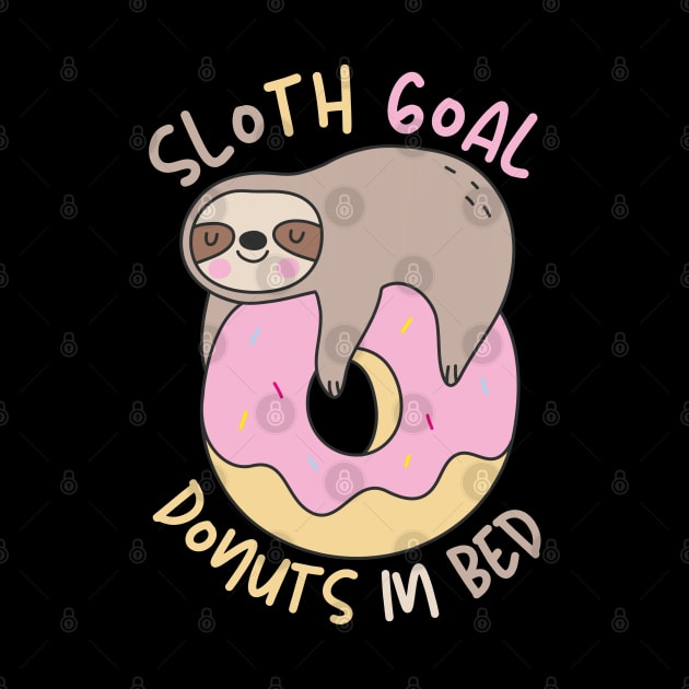 Sloth Goal Donuts in Bed by NomiCrafts