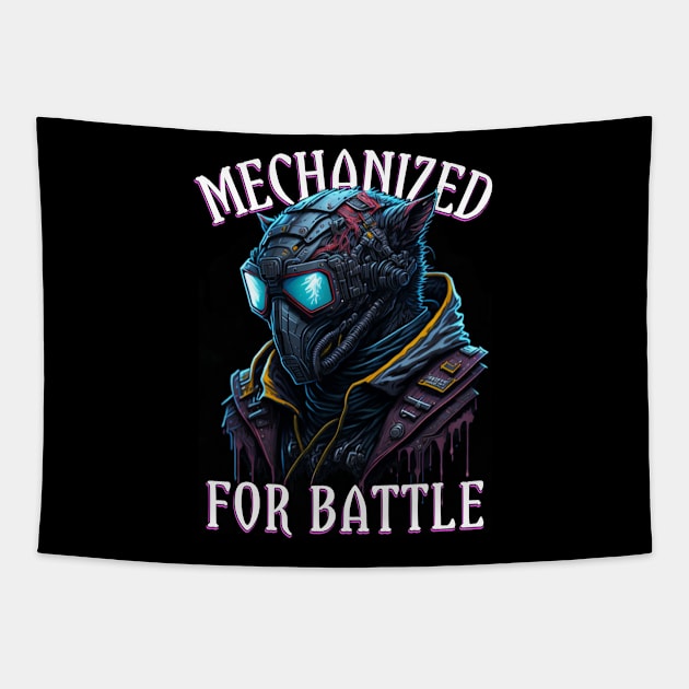 Mechanized For Battle Tapestry by QuirkyPrintShop