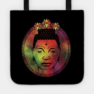 Gautama Buddha Lotus Portrait Tote