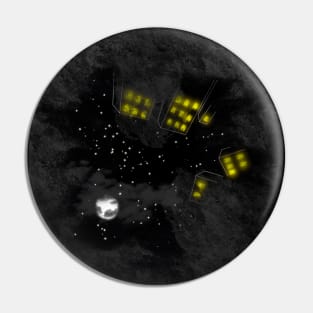 City Sky at Night Pin