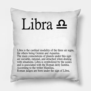 Libra Zodiac Sign Pillow