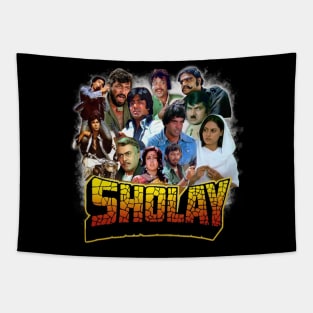 Sholay - Iconic Bollywood movie Tapestry