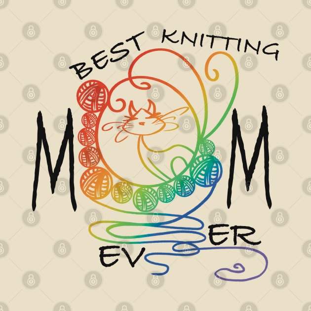 Best knitting mom ever cat by Xatutik-Art