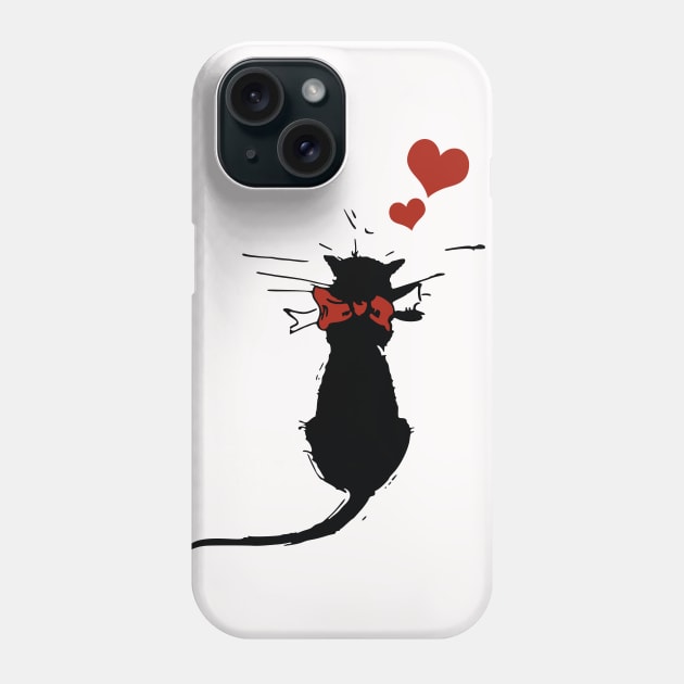 Lindo gato negro Phone Case by MISHA