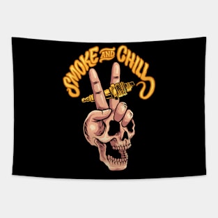 smoke and chill Tapestry