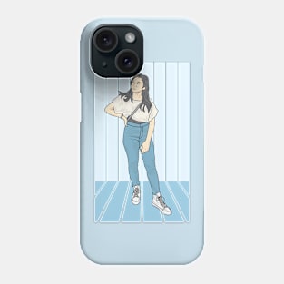 Girl Blue sky Denim Clpud Collection Phone Case