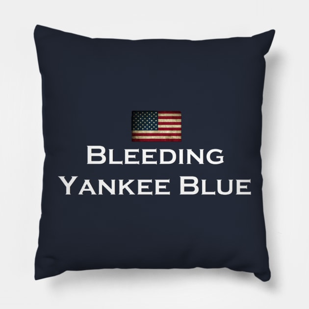 BYB American Flag Design Pillow by Bleeding Yankee Blue