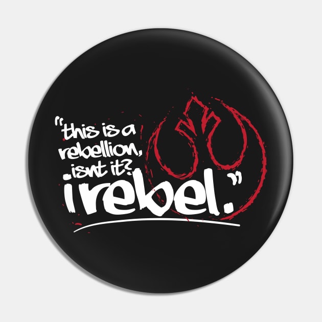 iRebel - White Pin by ReidDesigns