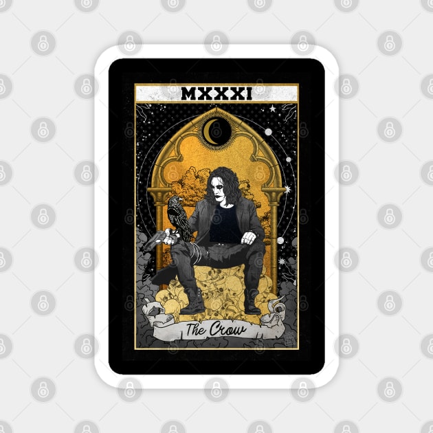 The Crow Tarot Magnet by hansoloski