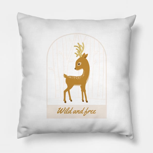 wild and free Pillow by .D&D.Benin.