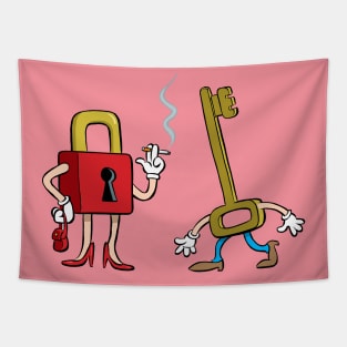 Lock and Key Tapestry