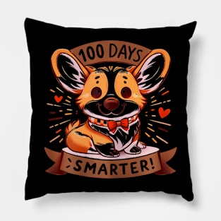 100 Days Of School Welsh Corgi 100Th Day Of School Teacher Pillow