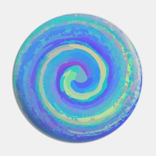 Diamond Swirl of Bright Colors Pin