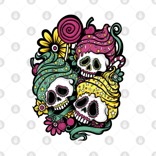 Sugar Skull Cup Cakes by Mako Design 