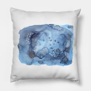 Underwater Doodles Pillow