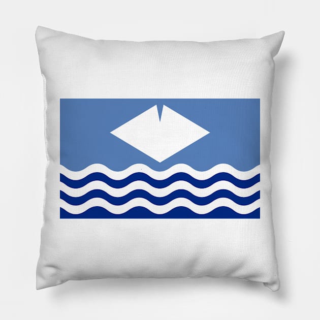 Isle of Wight Pillow by Wickedcartoons