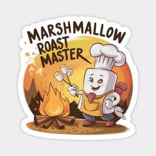 Marshmallow Roast Master Funny Camping Magnet