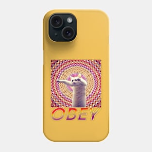 OG CAT - Trippy Hypnotising Cat - OBEY Phone Case