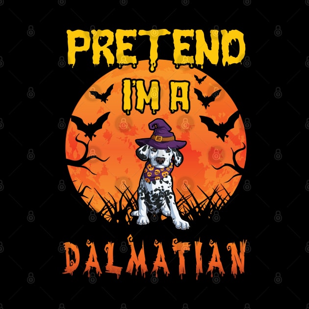 Lazy Halloween Costume Funny Pretend I'm A Dalmatian by Charaf Eddine