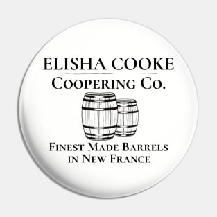 Elisha Cooke Coopering Co Barrels New France Pin