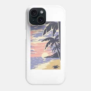 Sunset at the beach Phone Case