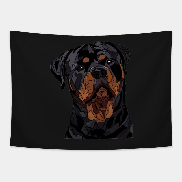 Rottweiler Zero Tapestry by Freedomink